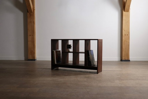Pierre Jeanneret PJ-R-27-A Archiefrek met 6 gaten, Chandigarh, 1958 – boekenkasten, Wood