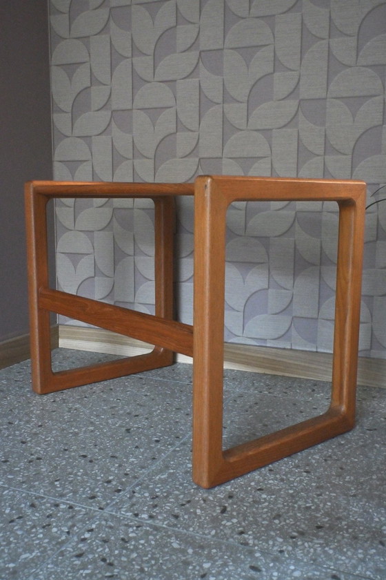 Image 1 of Table d'appoint vintage en chêne massif, design danois