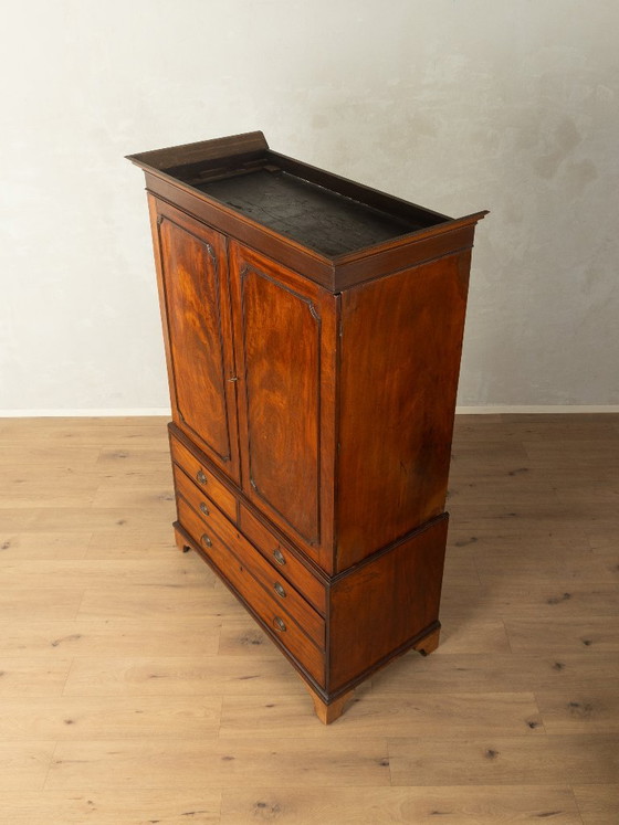 Wäscheschrank aus den 1840er Jahren, viktorianisch, Kleiderschränke, Holz, Braun, Vintage (Foto 5 von 11)