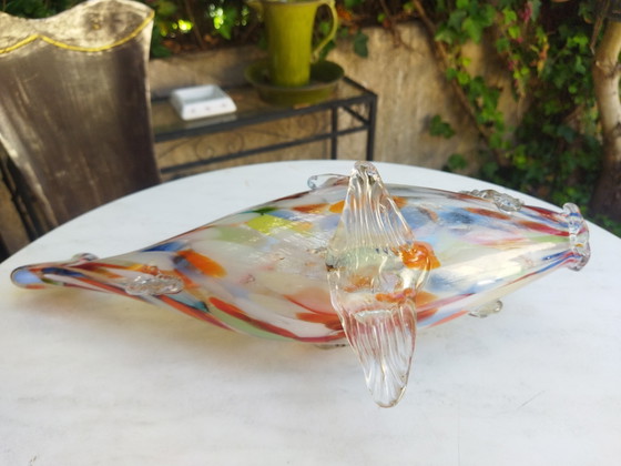 Image 1 of Poisson Murano année 1970  éclat léger sur dorsale 