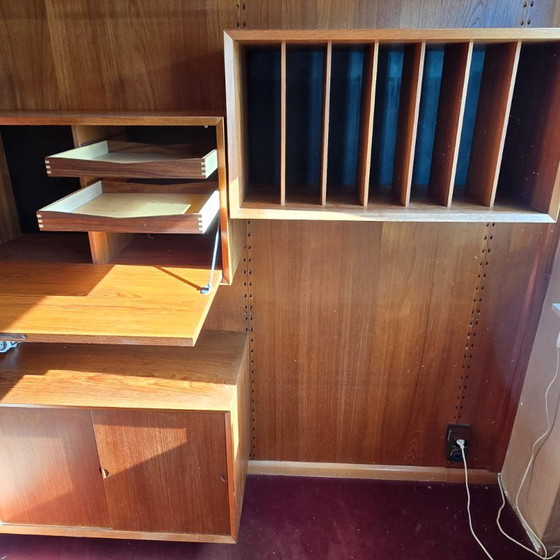 Poul Cadovius Cado Wall System, Teak Veneer, Vintage Danish Design, Wall cabinet, Wood, Brown (photo 19 of 33)