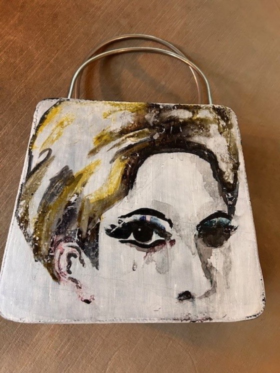 Image 1 of Bolso de arte único hecho a mano - Mini retrato de Frederik Schnieders (B)