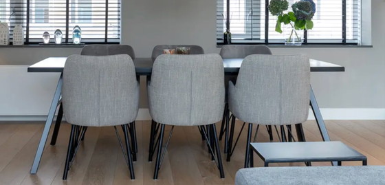 Image 1 of 6 chaises de salle à manger de luxe