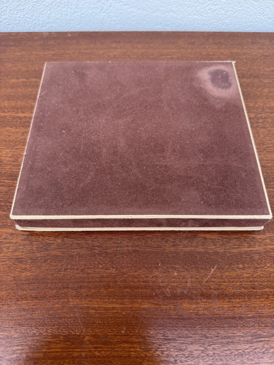 Image 1 of Art Deco messenhouder van spiegelend kristal