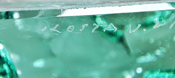 Image 1 of Kristallen sculptuur van Vicke Lindstrand voor Kosta. Zweden, jaren 1960.