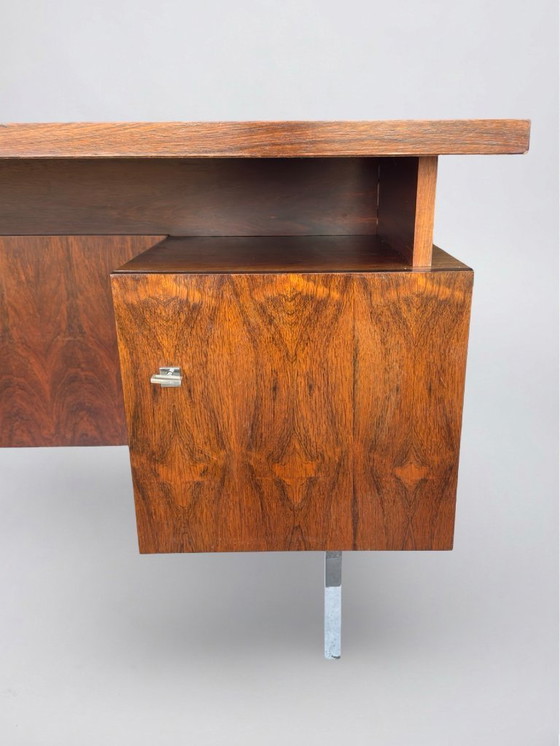 Image 1 of Freestanding vintage rosewood desk, 1960s