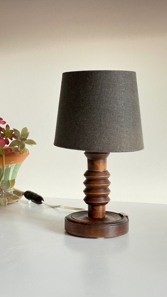 Image 1 of  Lampe Esprit Scandinave Façon Charles Dudouyt Vintage