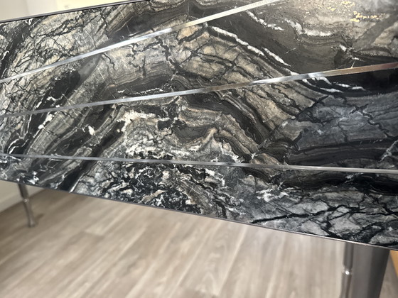 Image 1 of Designer Marble Console Table