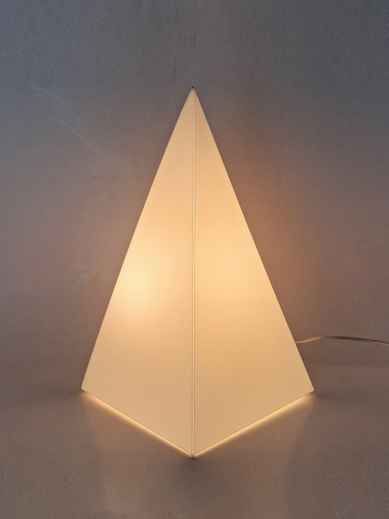 Table lamp Harco Loor for Woja, WOJA Holland, Plastic, White, Vintage (photo 6 of 12)