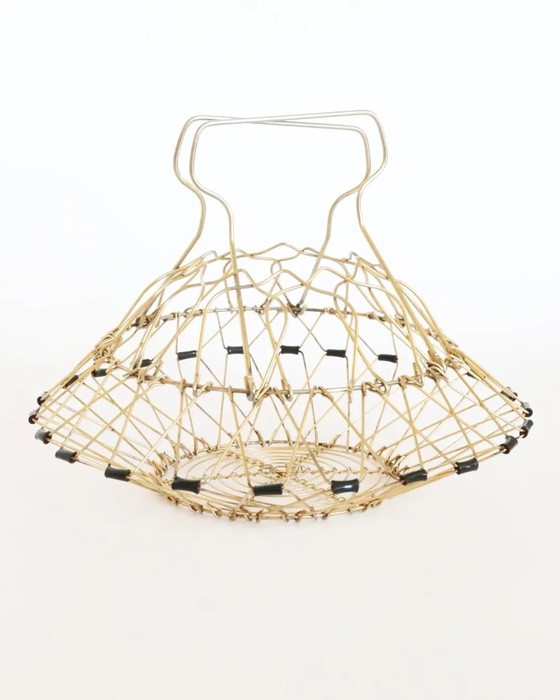 Image 1 of Set vintage di cestini in ottone francese