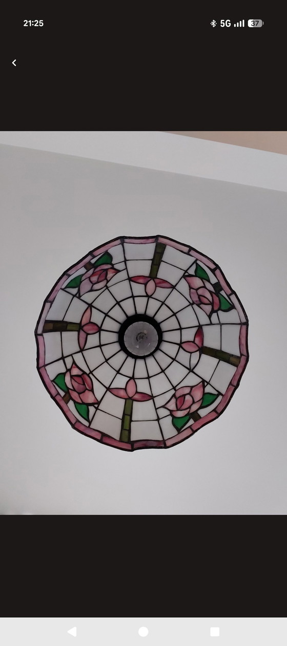 Image 1 of Lámpara de diseño italiano, estilo Tiffany.