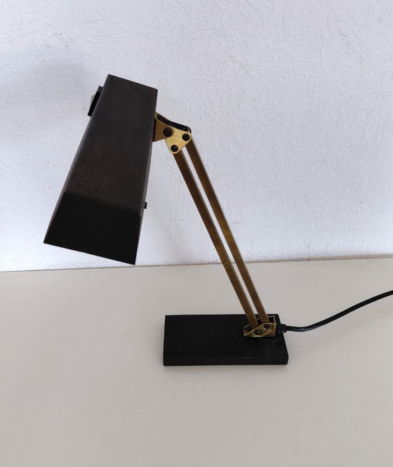 Image 1 of Pfaffl desk lamp model 833 in brown