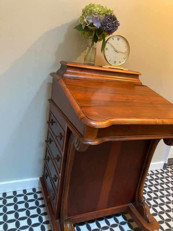 Antique Davenport Desk — Victorian Style, Drop-front Desk – Wood (photo 2 of 8)