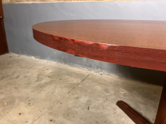 Image 1 of Vintage oval table Seventies