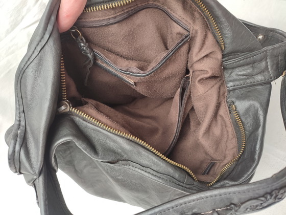 Dilaks Shoulder Bag XL Bag Black Leather Black Distinctive Finish Fits Laptop (photo 13 of 15)