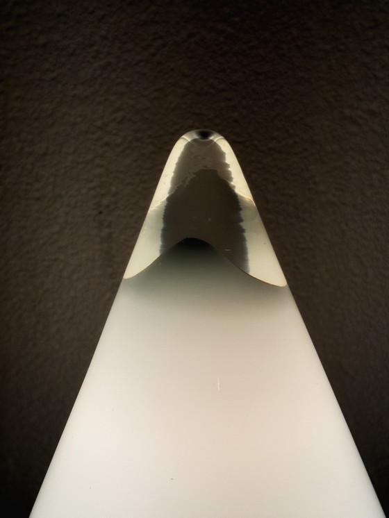 Image 1 of Lampada da tavolo Peill & Putzler Kibo d'epoca, lampada da tavolo dell'era spaziale, lampada in cromo e vetro