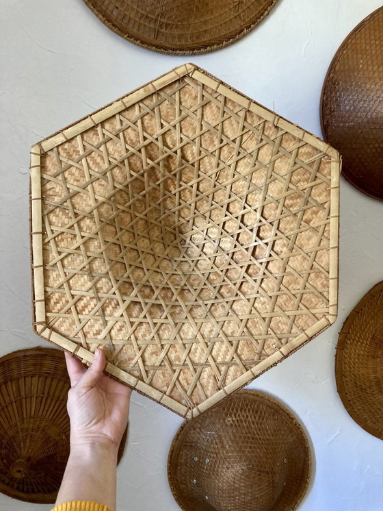 Image 1 of Colección de 7 sombreros tradicionales vietnamitas