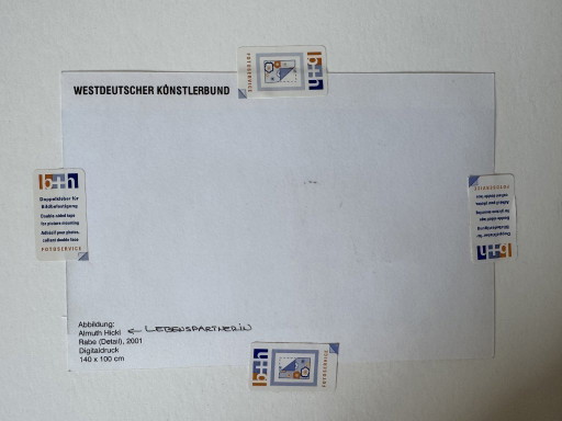 Almuth Hickl, œuvre originale « Corbeau », 2001, Association des artistes ouest-allemands de Düsseldorf