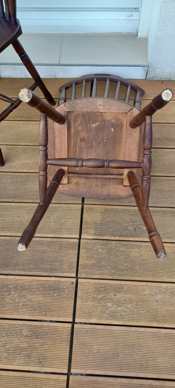 Image 1 of 4x Vintage Western Bistro Stoelen