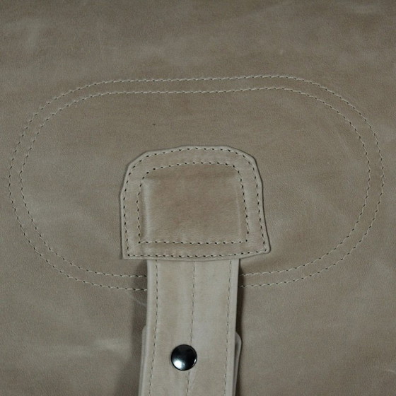 Image 1 of Sofá cama "Anfibio" de tres plazas de cuero gris de Alessandro Becchi para Giovannetti, Italia, años 70