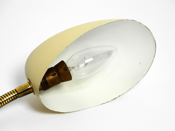 Image 1 of Magnifique petite lampe de table 1950S avec col de cygne en métal par Gebrüder Cosack Allemagne