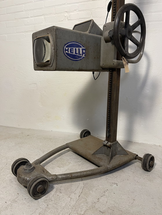 Image 1 of Lampada da terra retrò industriale vintage con faro Hella