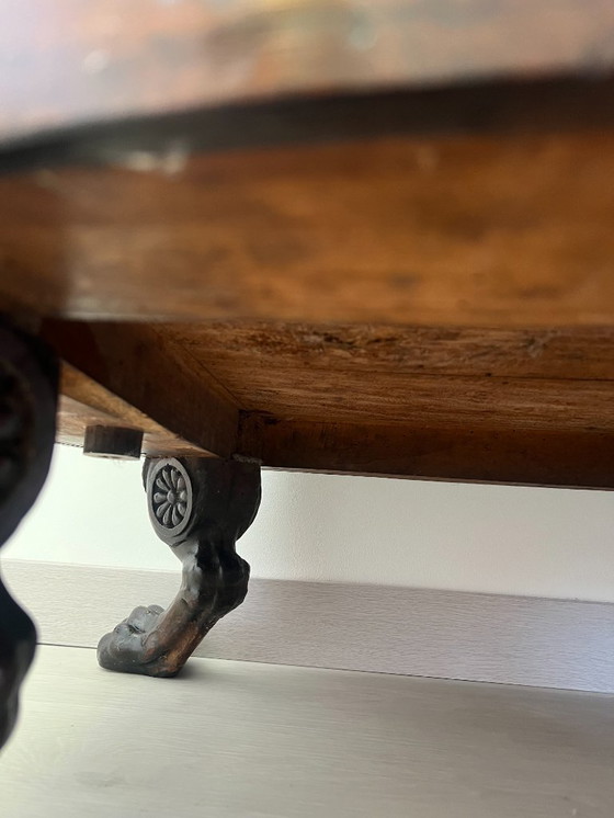 Image 1 of Cassettone - Noce - Comò con specchiera