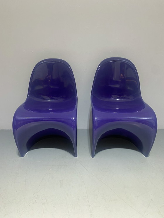 Image 1 of Panton Chair 1a serie in viola di Verner Panton per Bayer/Fehlbaum (1960)