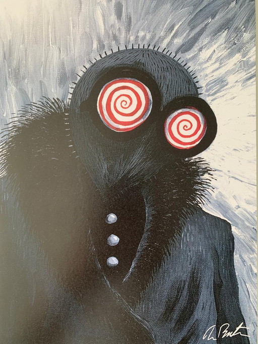 Tim Burton – Pass Delud Charlie – Signed Official Limited Edition Print – 20×30 cm