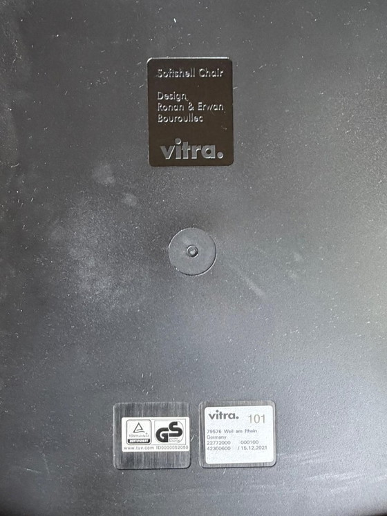 8x Vitra Softshell Chair – Chaises de salle à manger, Plastique, Textile (photo 5 of 6)
