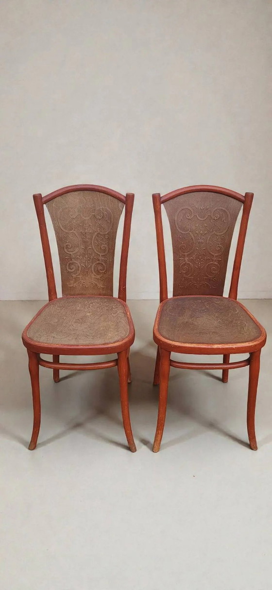 Art Nouveau Thonet Chair (*2) – Dining chairs, Wood (photo 3 of 9)