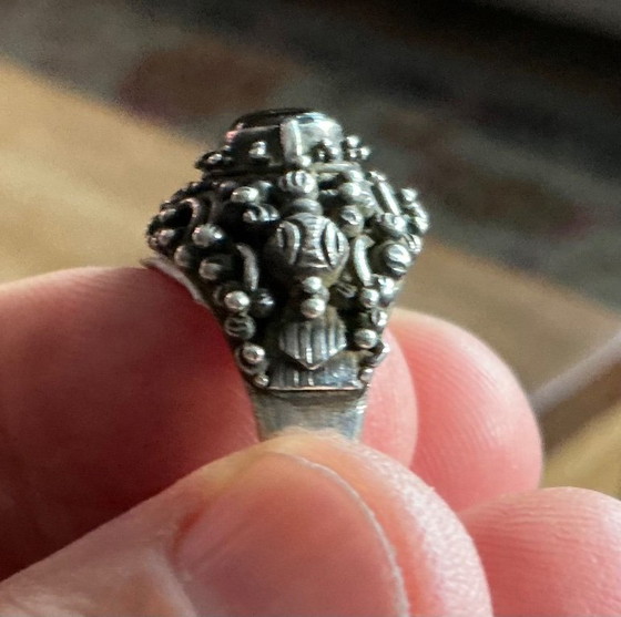 Indonesian handmade silver ring with black natural stone. – Gifts (photo 5 of 5)