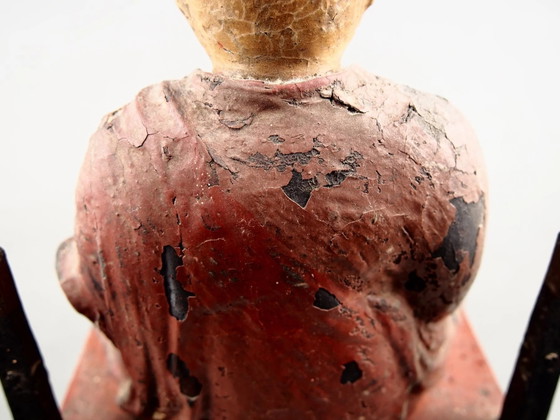 Antique Kobo Daishi Statue in Zushi Shrine – Japan Edo Period Buddha – Sculpture, Wood (photo 38 of 40)