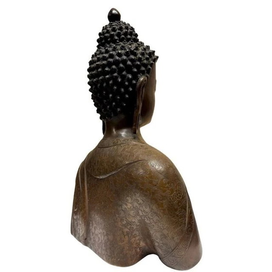 Busto monumental de Buda nepalí en bronce – Newar tradition Patan – lote 415 – Esculturas, Bronze (photo 4 of 13)