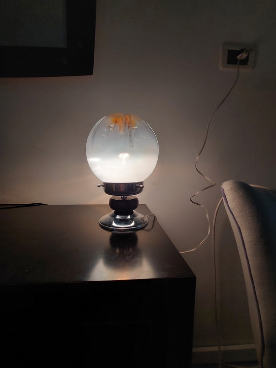 Image 1 of Lámpara de mesa espacial de mediados de siglo diseñada por Toni Zuccheri para Mazzega