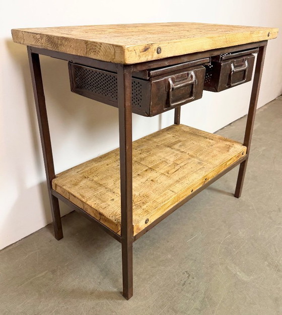 Image 1 of Vintage Industrial Worktable, 1960s