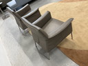 2 Design on Stock Limec armchairs Boca leather