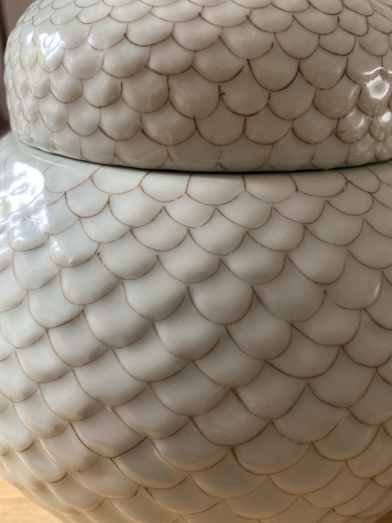 Fabienne Jouvin Paris Pot Vintage handmade in China – Decorative Objects, Ceramic, Porcelain (photo 8 of 11)