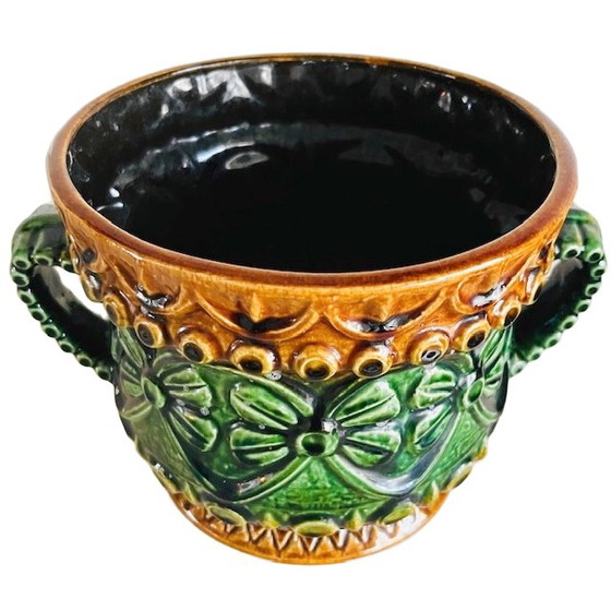 Image 1 of Pot de fleurs vintage Bay bloempot XL Bodo Mans, Allemagne de l'Ouest, années 1960