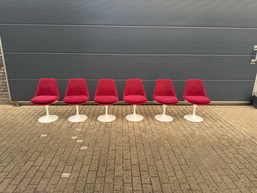6x original vintage Knoll Tulip dining chairs Eero Saarinen