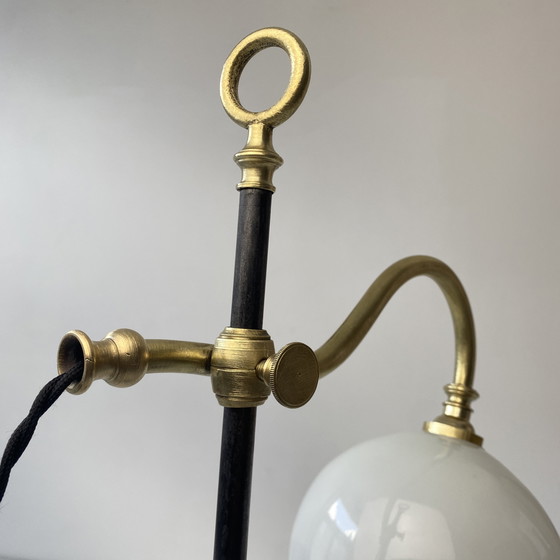 Image 1 of Antique Vintage Raise And Lower Desk Lamp