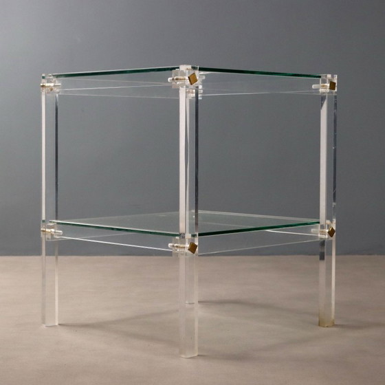 Image 1 of Plexiglass table from the 1980s
