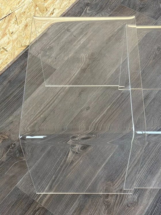 Image 1 of 60s 70s side tables Nesting Tables Acrylic Plastic Space Age Design