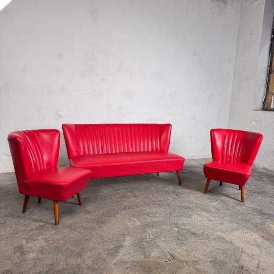 Image 1 of Ungarisches „Sky“-Sofa mit 2 passenden Sesseln, 1960er Jahre – Mid-Century Modern Set
