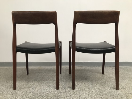 Image 1 of 2x Niel Otto Møller Model 77 Dining Chairs