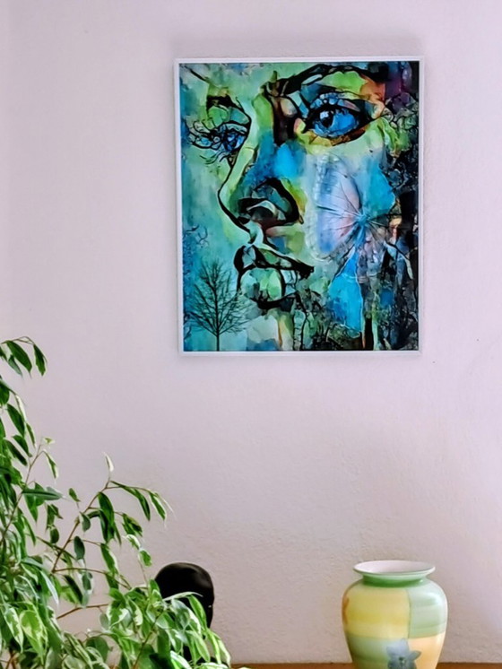 Image 1 of Léa ROCHE - Back to the Roots - Digital painting under frame