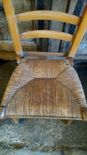 Chaise prie dieu paillÃ©e ancienne en hÃªtre – Fauteuils (photo 16 of 34)