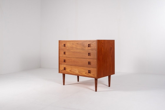 Image 1 of Cómoda danesa de teca de mediados de siglo, cómoda escandinava de los años 60