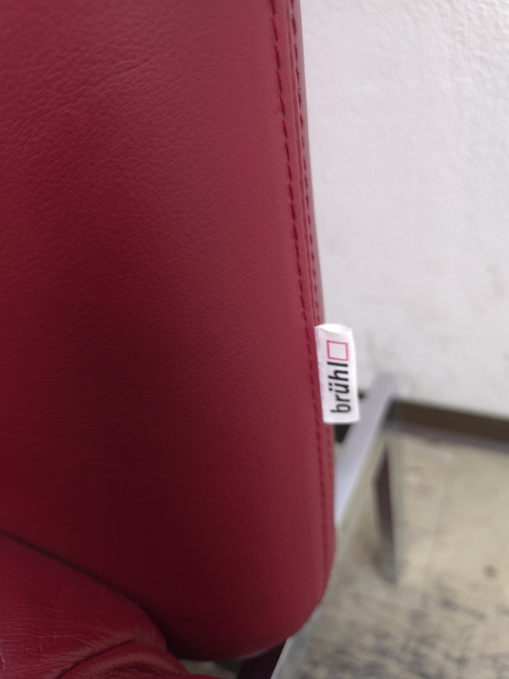 Image 1 of Divano funzionale Brühl Roro, divano letto in pelle, divano rosso