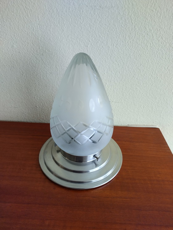 Image 1 of Lampada da soffitto - Vetro lucido - Art Deco